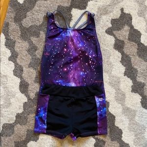 Leotard/shorts set More than Magic